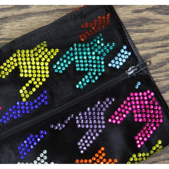 Betsey Johnson Womens Rhinestone Naomy Boot NAOM01S5 Black Multi 6M - Picture 7 of 13